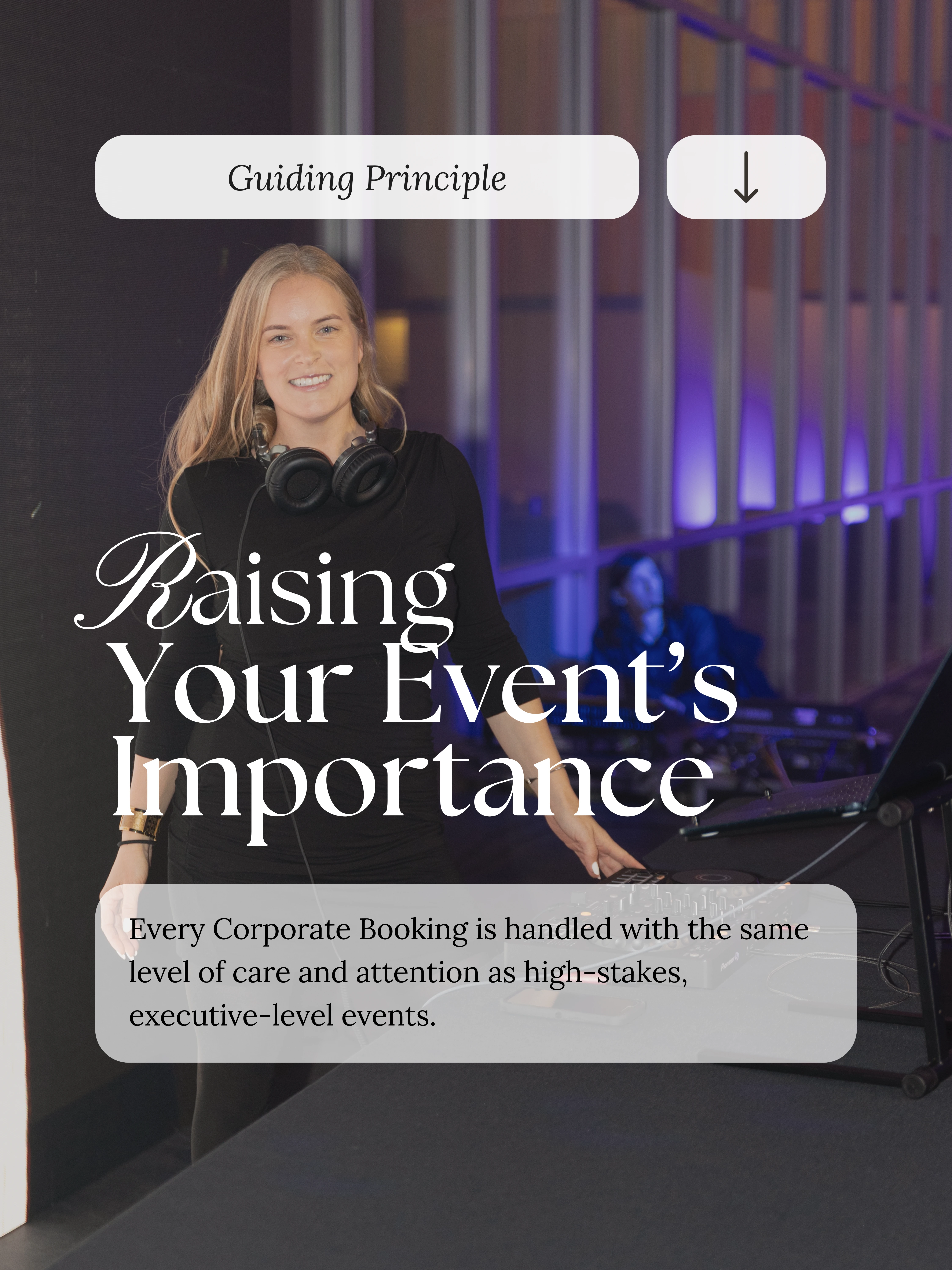 Raising Your Event's Importance - Guiding Principle